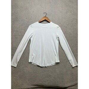 Lululemon Swiftly Relaxed Long-Sleeve Shirt *Hip Length  Sz 4 baby blue